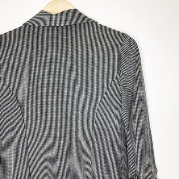 VINCE CAMUTO Ruched Sleeve Mini Houndstooth Jacket - Picture 8 of 8